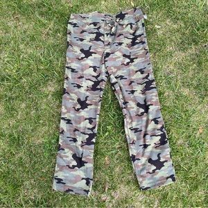 Night Moves Green Camo Camouflage Army Soft Pajama Lounge Pants